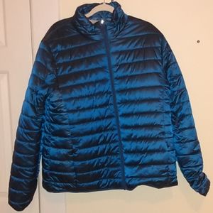 Goodfellow & Co. Metallic Blue Puffy Jacket